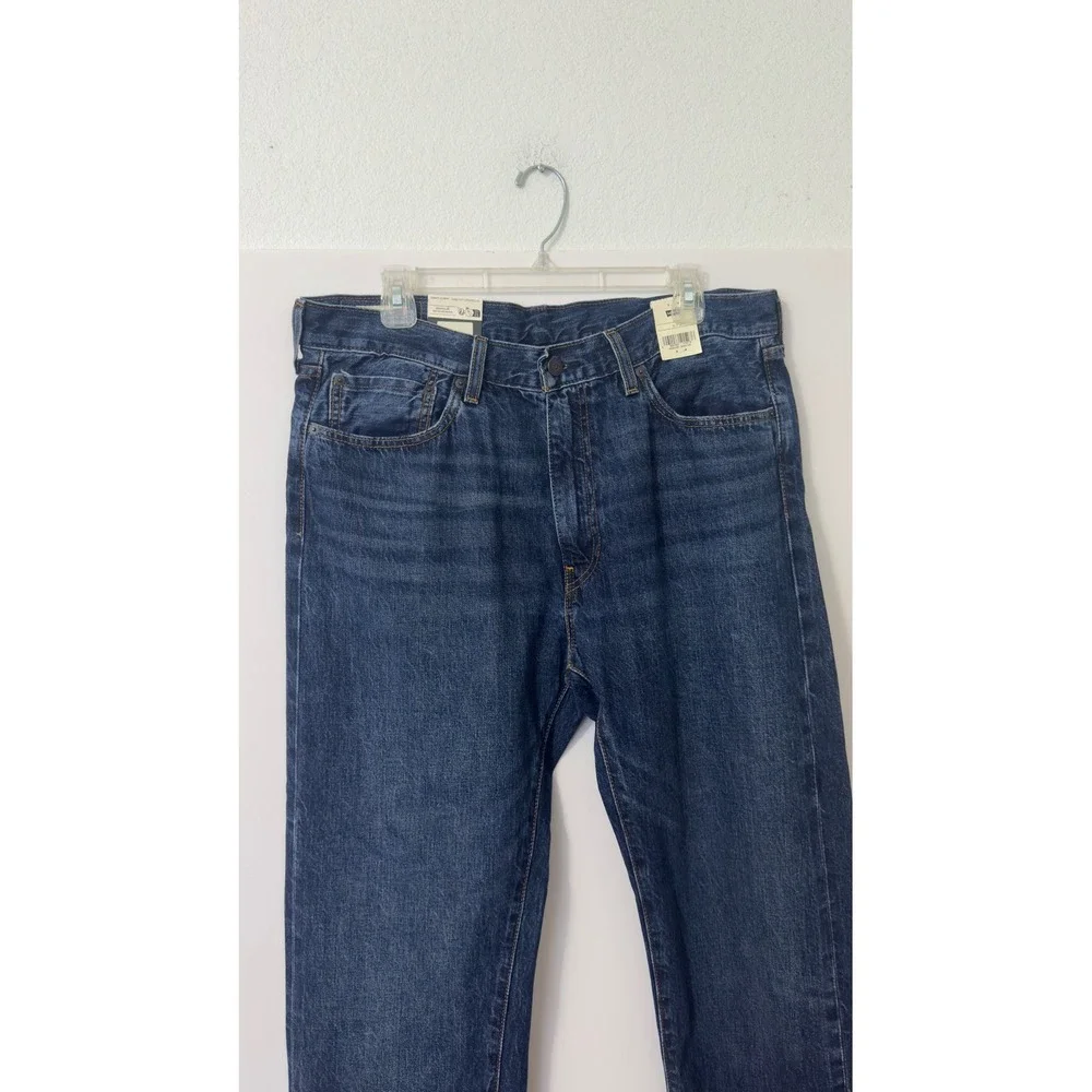 Levi's 505 Selvedge Premium Straight Jeans‎ Mens 36x32 Blue Irregular
